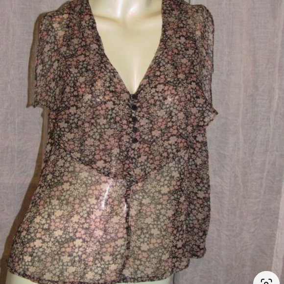 GUC Nordstrom Medium‎ Sheer Blouse - Picture 2 of 3